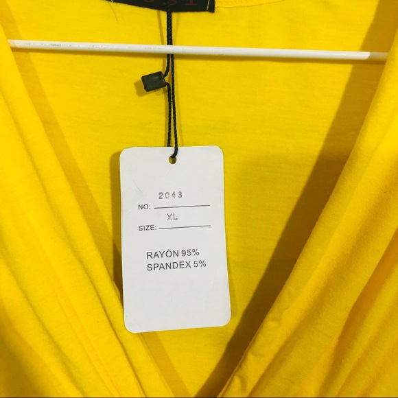 Luis juniors yellow short sleeve top size XL - Picture 4 of 6